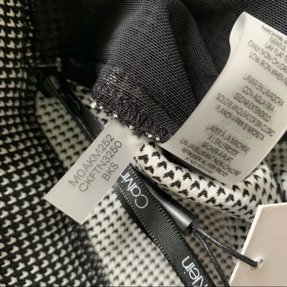 NWT Calvin Klein Black White Pants XL - Picture 8 of 10